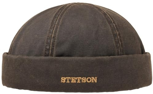 Stetson Old Cotton Dockermütze Herren Wasserabweisend Gefüttert Fleece Fischermütze Herbst Winter