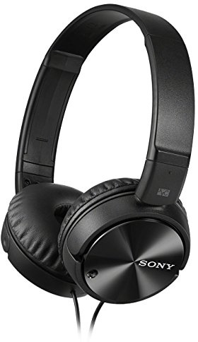 Sony MDR-ZX110NA Overhead Noise Cancelling Headphones - Black (Renewed)