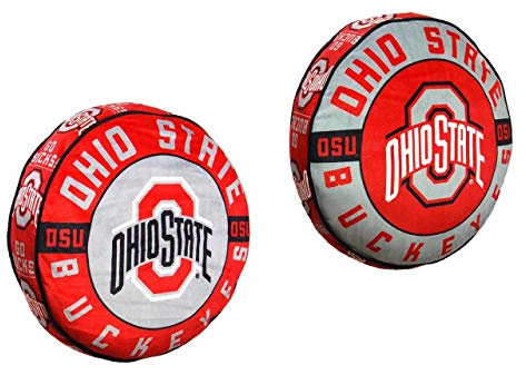 Northwest NCAA Ohio State Buckeyes Unisex-Adult Round Cloud Pillow, 15, Team Colors