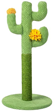 PETUFUN Cactus Cat Scratcher Tree, Cat Scratching Post and Pad, Lovely Stable Designed Cat Claw Scratching Post Board for Small Cats