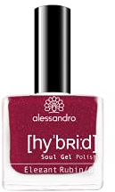 Alessandro Hybrid Lack Elegant Rubin – Dunkles Rot-Pink - In Nur 3 Schritten - Perfekte Nägel Ohne Led -Bis Zu 10 Tagen Halt!