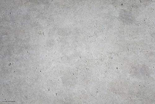 Napfunterlage | Futtermatte für Hunde und Katzen „Betonoptik hell“ aus Premium Vinyl - 60x40 cm – rutschhemmend, abwaschbar, reißfest - Made in Germany