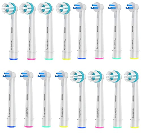 8 Stück Interspace und 8 Stück Ortho Care Essentials Aufsteckbürsten, Kompatibel mit Oral B elektrische Zahnbürste