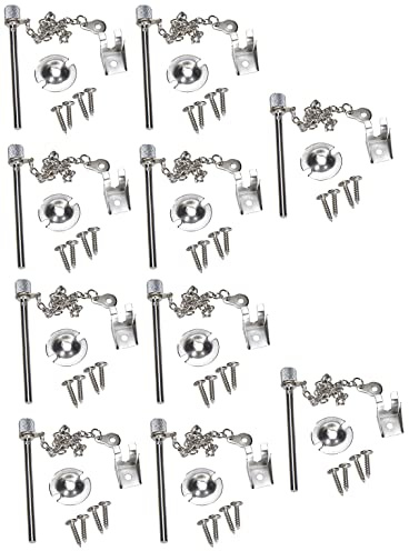 Stainless Steel Sliding Window/Door Lock Security Pin (10 Pack)