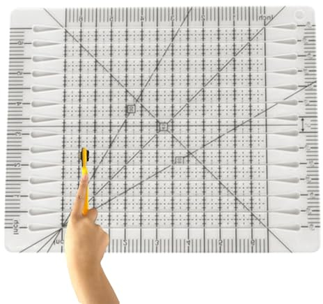 Regla De Cuadrículas Creativas, Plantillas y Reglas de Acolchado, Línea de Cuadrícula Negra para Acolchado y Costura