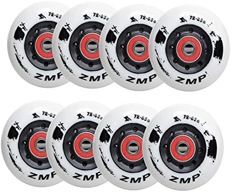 Skateboard-Rad 8 Pack Inline Skate Rollen 85A für Asphalt Inline Skating oder Outdoor/Indoor Roller Hockey, Ersatz-Skate-Rollen, mit Kugellagern