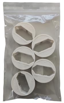 5x Pinfix Steckdosenadapter (weiß)