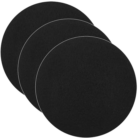 3 Stück Kohlefilter für Komposteimer, 17 cm Kompostfilter für Aufsatzeimer, Komposteimer, Ersatz-Aktivkohlefilter, Heimeimer, Komposteimer, Nachfüllpackung, rund