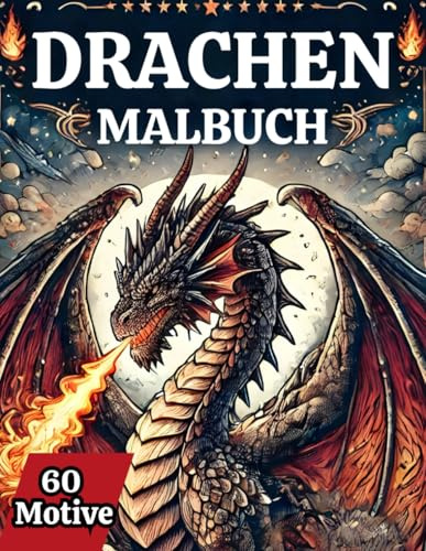 Mystische Drachen: Kunstvolles Malbuch für kreative Köpfe: 50 faszinierende Drachen-Malvorlagen zur Stressbewältigung und Entspannung für Erwachsene ... - Haustiere, exotische Tiere und mehr!)
