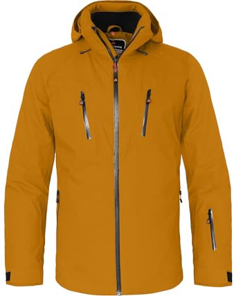 Bergson RESO 2 | Herren Skijacke & Winterjacke, wattiert, wasserdicht, Winddicht, atmungsaktiv, Hollywood Gold [521], 46 - Herren