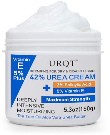 42% Urea Cream with 2% Salicylic Acid & 5% Vitamin E - Intensive Moisturizer Foot & Hand Repair Cream for Dry, Cracked Skin - 150g