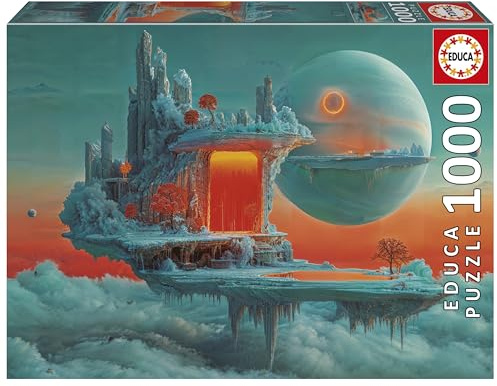 Educa - 1000 Piece Planet Fire and Ice Jigsaw Puzzle for Adults | Fantasy Space Theme Relaxation Gift | Ages 14+ (20237)