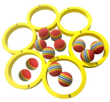 Jeux Piscine, Jeu De Lancer Flottant Avec 12 Balles, Jouet De Lancer De Balle De Piscine, Jouet Piscines Drôle, Jeu De Lancers De Balle, Flottante De Jeux De Piscines De Sports Pour Adolescent Adultes