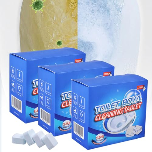 WC Reiniger Extra Stark, 2025 Neu Kalkentferner Dusche Stark Putzmittel, WC Reiniger Toilettenreiniger Urinsteinentferner Extra Stark für Glanz und Frischen Duftchaum (3, 15g)