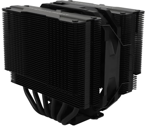 TR-Thermalright Peerless Assassin 120 MINI Nero dissipatore per CPU, doppia torre con tubi di calore 6 x 6 mm, ventola PWM da 12 cm, basso livello di rumore 25,6 dBA, coperchio superiore nero, per AM5