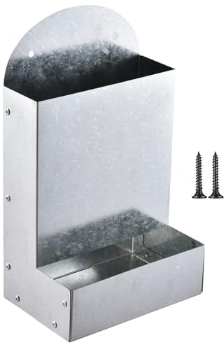 Chicken Grit Dispenser, Grit Trough Feeder, Portable Metal Large Automatic Coop Accessories For Duck Farm Outdoor Chick Feeding