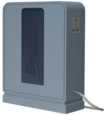 BESTRANS 2000W Step Up Transformer 110v to 220v Converter, Heavy Duty Voltage Converter 110v to 220v with Dual Outlets, Overload Protection & Ultra-Quiet Design for Home Appliances, Grey Blue