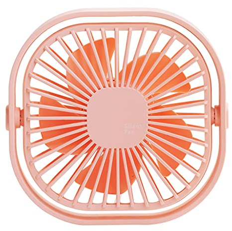 Oxtxuzdm Ventilador de escritorio plegable USB con ángulo ajustable, mesa de escritorio personal silencioso para el hogar, dormitorio, oficina, 3 velocidades, mesa pequeña silenciosa para dormitorio