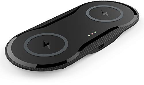 X263 Wireless Charger Mobile Phone Charging 10W Fast with Big Coil Pure Copper Transmitting Processor Intelligent Metal Object Identification Compatible Qi Certified Enabled Devices for Home Office Bu
