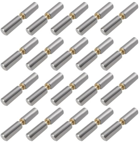 ECSiNG 20 Charnières à Souder en Acier de 2-3/8 X 3/8 (10 X 60 Mm) pour Portes Métalliques Et Portes Battantes Métalliques