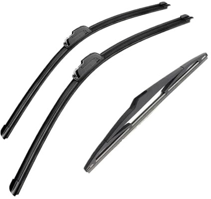 Auto Spazzole Adatto per Hyundai I30 Hatch N 2018-2024 26+16+12 3 pezzi spazzole tergicristallo anteriori posteriori parabrezza taglierina Tergicristallo Anteriore Spazzole