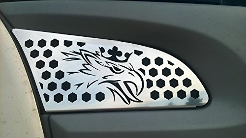 2 x Spiegel Edelstahl poliert Dekorationen für Scania R P 2004?2009 Trucks oberen Garmish Grill Cover OEM 1466031