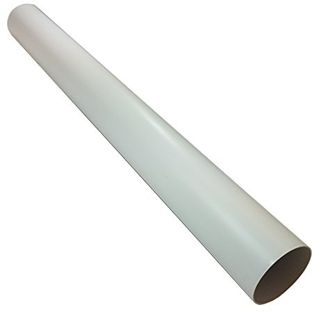 Kair 100mm x 1m Rigid Round Ducting Pipe | Pipe ends are female and will accept male ducting fittings, Lengths of duct channel can be joined together using a male