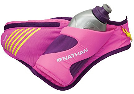 Nathan Sports Unisex's Peak Waist Pak-Floro Fuchsia/Imperial Purple, 18 oz/535 ml
