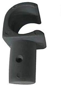 Tapa plástica con agarradera Negra, agarradera para Tubos de caming, Abrazadera a presión para Tubos de 25 mm de diámetro