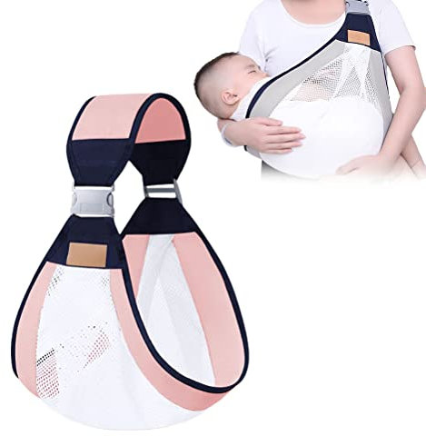 MSLing Atmungsaktive Tragetuch Baby mit Clip,Verstellbare Koala Tragetuch,3D Netzstoff Tragetasche Baby,für Babytrage Neugeborene & Kleinkinder bis 18Kg, Baby Tragetuch, Babytrage