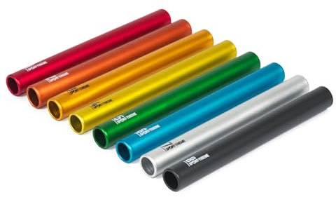 Sport-Thieme Staffelstäbe-Set Numbers | Nummeriert 1-8 | 8 Praktische Zuordnung zu den Staffeln | Leicht und robust | Ideal für Schulen und Vereine