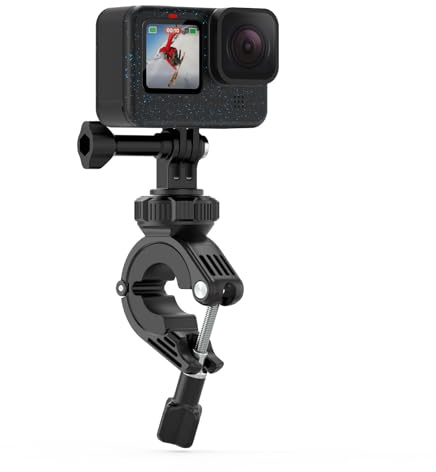 Sametop Styre Cykel Motorcykel Klämma Fäste Stolpe Stångmontering Kompatibel med GoPro Hero 13 12 11 10 9 8 7 6 5 Session DJI Actionkameror - 360° Vridbar