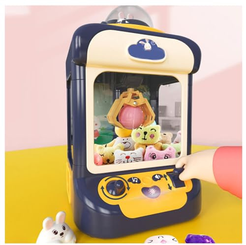 Macchina Per Artiglio Giocattolo , Con 20 Mini Peluche E 10 Gashapon Macchinetta Delle Sorprese Giocattolo Per Bambini Acchiappa Caramelle , Regali Di Compleanno Per Bambini ,Blue