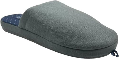 de fonseca Pantofole Ciabatte Uomo in Cotone basse da Camera Estive - Mod. ROMA TOPE MA10 (Grigio, 41/42)