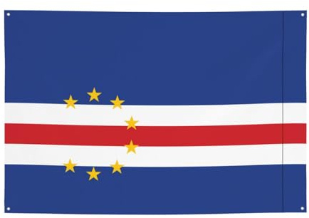 Flag of Cape Verde Atmosphere-Creating Festive Banner 47x71 inches for Christmas, Night Parties, Friends Gatherings