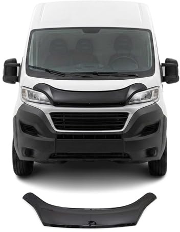 OMAC Motorhaube Deflektor Insekten Steinschlagschutz kompatibel mit FIAT Ducato 2014-2026 Dunkel