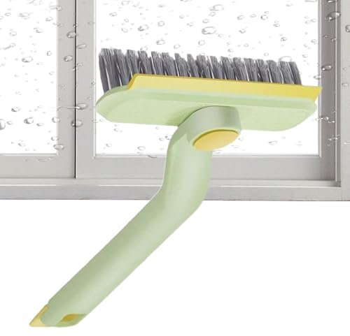 Smileshiney Rotierende Fugenbürste, multifunktionale rotierende Fugenreinigungsbürste,Fugenbürste Badezimmer-Peelingbürste | Fugenreinigungsbürsten mit langem Griff und Pinzette, Wischer,