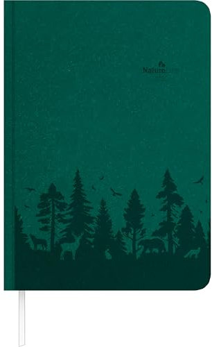 Alpha Edition - Buchkalender Nature Line Forest 2026 – Taschenkalender 15×21 cm 1 Tag/Seite mit Hardcover & umweltfreundlicher Ausstattung, nachhaltiger Terminplaner für Beruf, Schule & Alltag