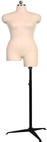 OWOHYG Schneiderpuppe Schneiderpuppe Torso Schneiderpuppe Ständer Übergröße Schneiderpuppe Mit Stativ Styropor Nähpuppe Für Mädchen Teenager,White-84(White-88)