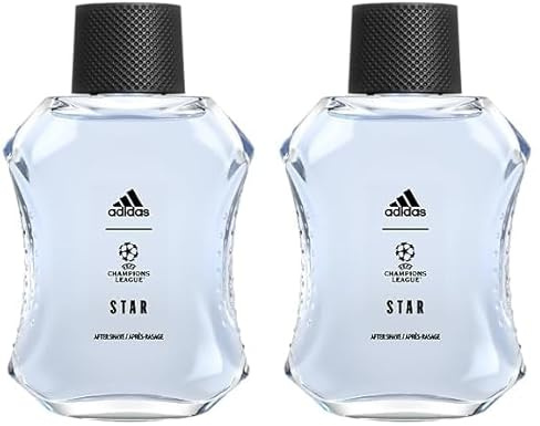 adidas UEFA STAR Edition After Shave, aromatischer Zitrusduft für Herren, 100ml (Packung mit 2)