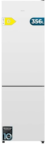 Cecotec Frigorífico Combi 356L Total NoFrost Bolero CoolMarket Combi 356i White D. Alto 200cm, Ancho 59,5cm, Fast Freezing, FreshnessFlex HUB, HumidityFlex HUB, Luz LED y Display Interior