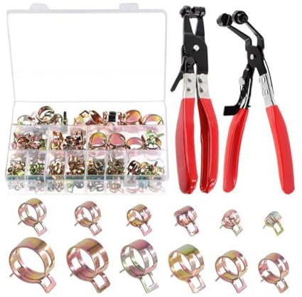 122Pieces Multipurpose Pipes Clamps Rubber Lined Accessory for Automotive and Boats Wiring Projects Supplies Daily Use Automotive Wiring Clamps