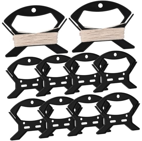 VANZACK 10pcs Small Cord Organizer Wrap for Audio Video Extension Cables Plastic Wire Winder Reel Compact Lightweight Cable Storage for Home Office Travel
