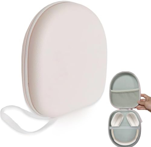 Étui pour casque audio JBL Tune 510BT, 520BT, 500, 720BT, 770NC, 760NC, Sony WH-CH520, WH-CH720N, sac de voyage, pochette de rangement avec poche en filet, étui de transport portable (rose)
