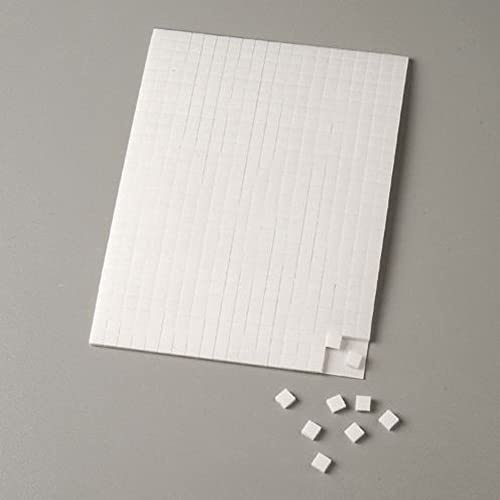 Klebekissen weiß doppelseitig 560 Stück 5x5x1 mm