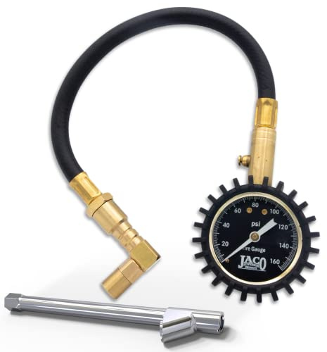 JACO EliteProPlus Tire Pressure Gauge with Dually Air Chuck - 160 PSI
