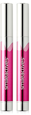 Smileactives Teeth Whitening Pen for White Smile, Fast Tooth Whitener and Stain Remover with Precision Brush Tip, Dental Quality Whitening Gel, Travel Pen, Easy to Use, Winterberry Flavor, 2 Pack