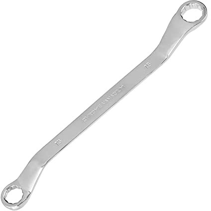 Utoolmart Doppelseitiger metrischer Torx-Ringschlüssel, 225 mm Gesamtlänge, Chrom-Vanadium-Stahl, Offset-Box-Schraubenschlüssel, manuelles Reparaturwerkzeug für Heimwerker, Autoreparaturen, 1 Stück