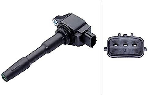 HELLA 5DA 358 168-021 Zündspule - 12V - 3-polig - Kerzenschachtzündspule - geschraubt