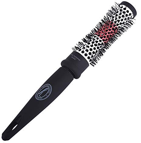 Ceramic Hairbrushes by Finelines - Eliminates Frizz and Flyaway Hairs - Protects Hair from Heat using our Thermochromic Technology (Small Round Brush)